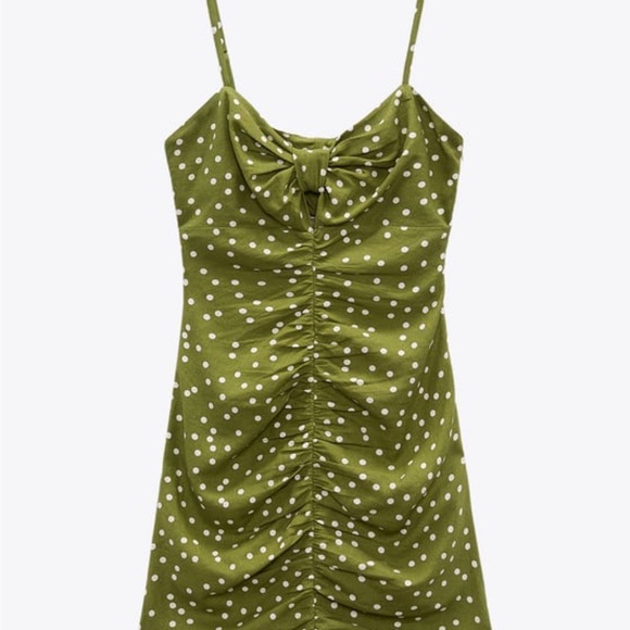 NWT Zara Polka Dot Mini Dress - Picture 3 of 6